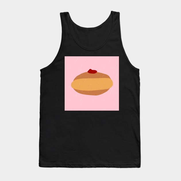 Jammy Doughnuts - Chanukah Print in Pink Tank Top by TillaCrowne